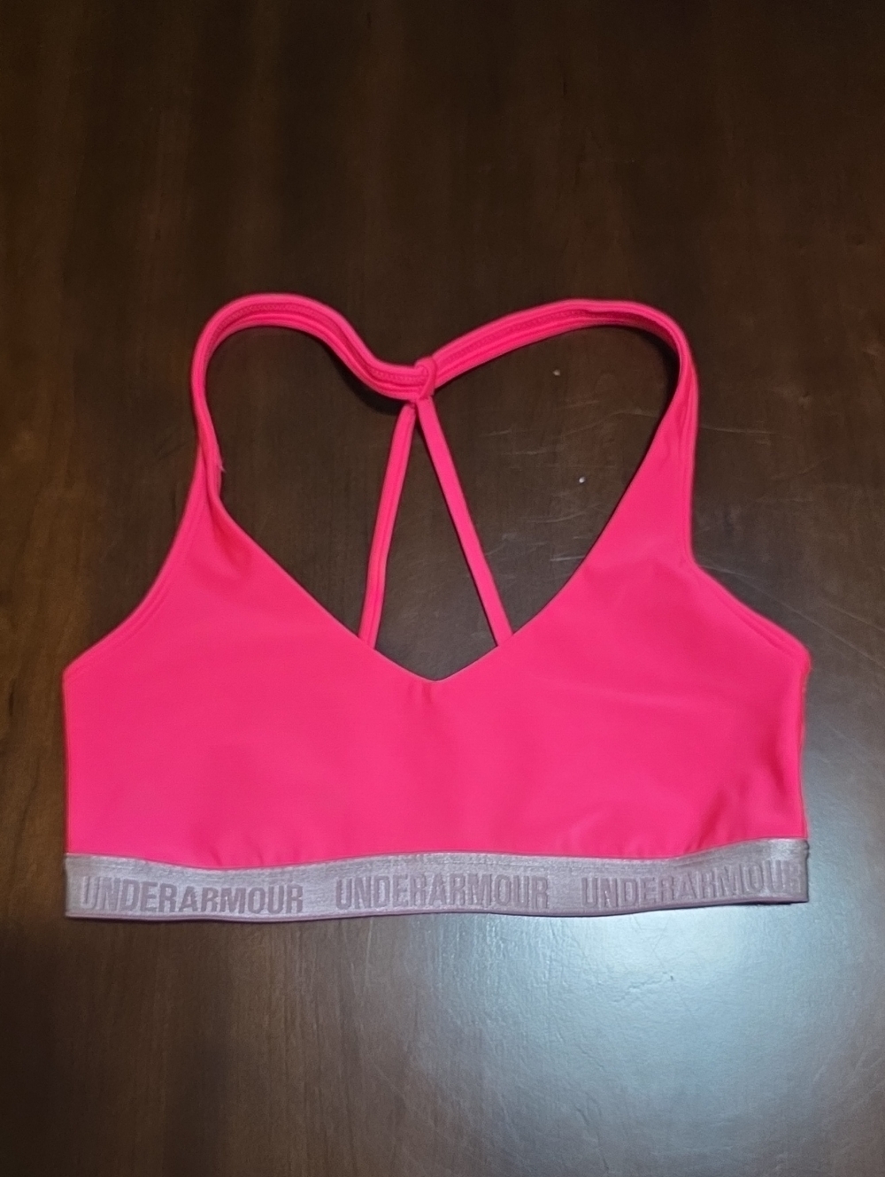 Under Armour Hot Pink Strappy Sports Bralette